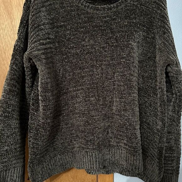Pink Rose Teddy Bear Pullover Sweater Dark Forest Green Size L - Picture 3 of 7